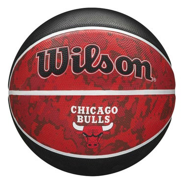 ウイルソン Wilson　 NBA TEAM TIEDYE シカゴ・ブルズ （7号球） レッド　バスケットボール 2024 レッド