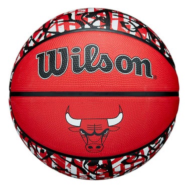 ウイルソン Wilson　 NBA TEAM GRAFFITI CHI BULLS （7号球） レッド　バスケットボール 2025 春夏 レッド