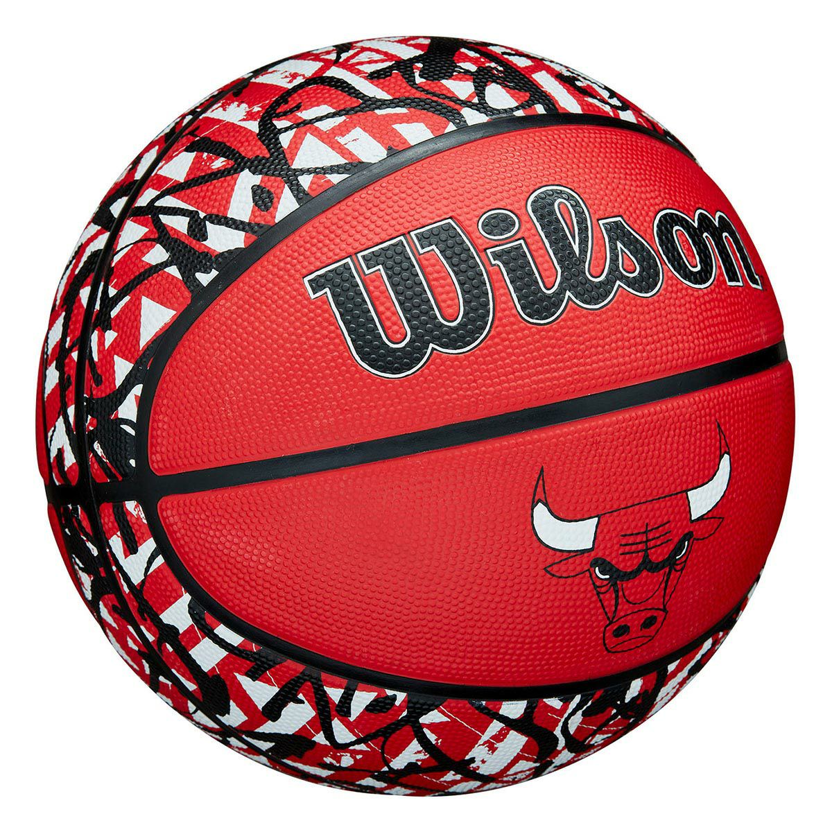ウイルソン Wilson　 NBA TEAM GRAFFITI CHI BULLS （7号球） レッド　バスケットボール 2025 春夏 レッド 詳細2
