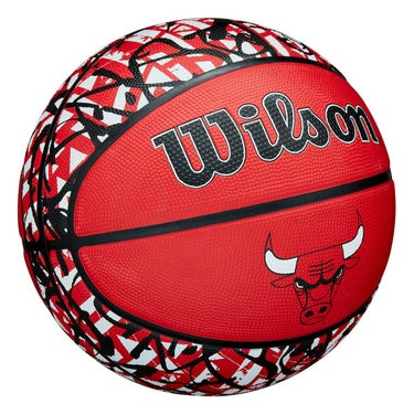ウイルソン Wilson　 NBA TEAM GRAFFITI CHI BULLS （7号球） レッド　バスケットボール 2025 春夏 レッド 詳細2