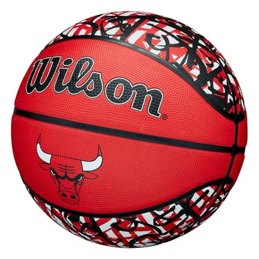 ウイルソン Wilson　 NBA TEAM GRAFFITI CHI BULLS （7号球） レッド　バスケットボール 2025 春夏 レッド 詳細3