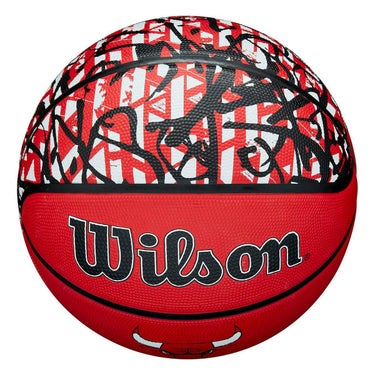 ウイルソン Wilson　 NBA TEAM GRAFFITI CHI BULLS （7号球） レッド　バスケットボール 2025 春夏 レッド 詳細5
