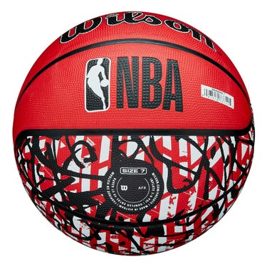 ウイルソン Wilson　 NBA TEAM GRAFFITI CHI BULLS （7号球） レッド　バスケットボール 2025 春夏 レッド 詳細6
