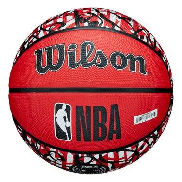 ウイルソン Wilson　 NBA TEAM GRAFFITI CHI BULLS （7号球） レッド　バスケットボール 2025 春夏 レッド 詳細7