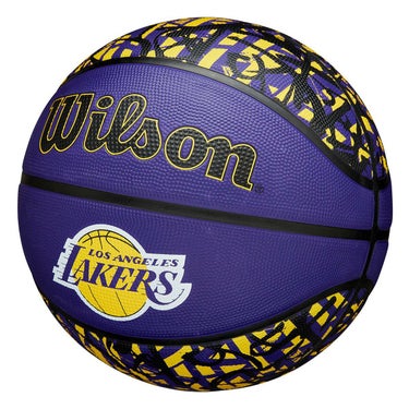 ウイルソン Wilson　 NBA TEAM GRAFFITI LA LAKERS （7号球） パープル　バスケットボール 2025 春夏 パープル 詳細3