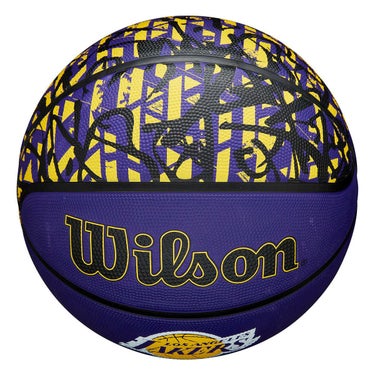 ウイルソン Wilson　 NBA TEAM GRAFFITI LA LAKERS （7号球） パープル　バスケットボール 2025 春夏 パープル 詳細5