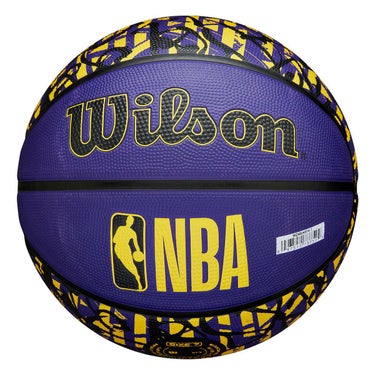 ウイルソン Wilson　 NBA TEAM GRAFFITI LA LAKERS （7号球） パープル　バスケットボール 2025 春夏 パープル 詳細7