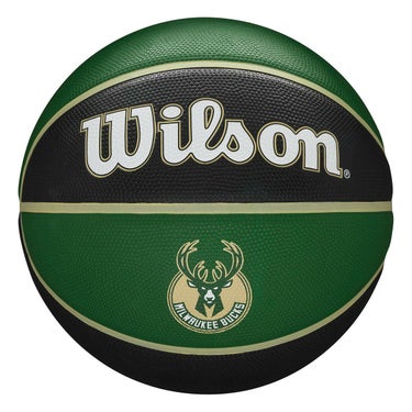 ウイルソン Wilson　 NBA TEAM TRIBUTE MIL BUCKS （7号球） ダークグリーン　バスケットボール 2025 春夏 ダークグリーン