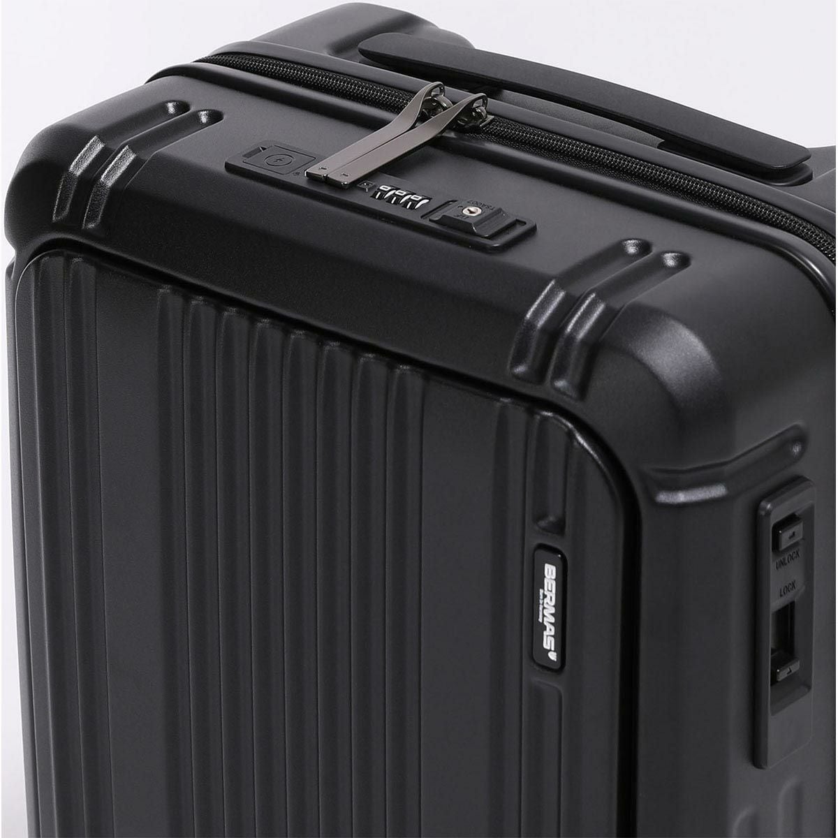 バーマス BERMAS　 INTER CITY2 PRO ワンタッチフロントオープン48c ブラック　キャリーケース 2025 春夏  詳細3