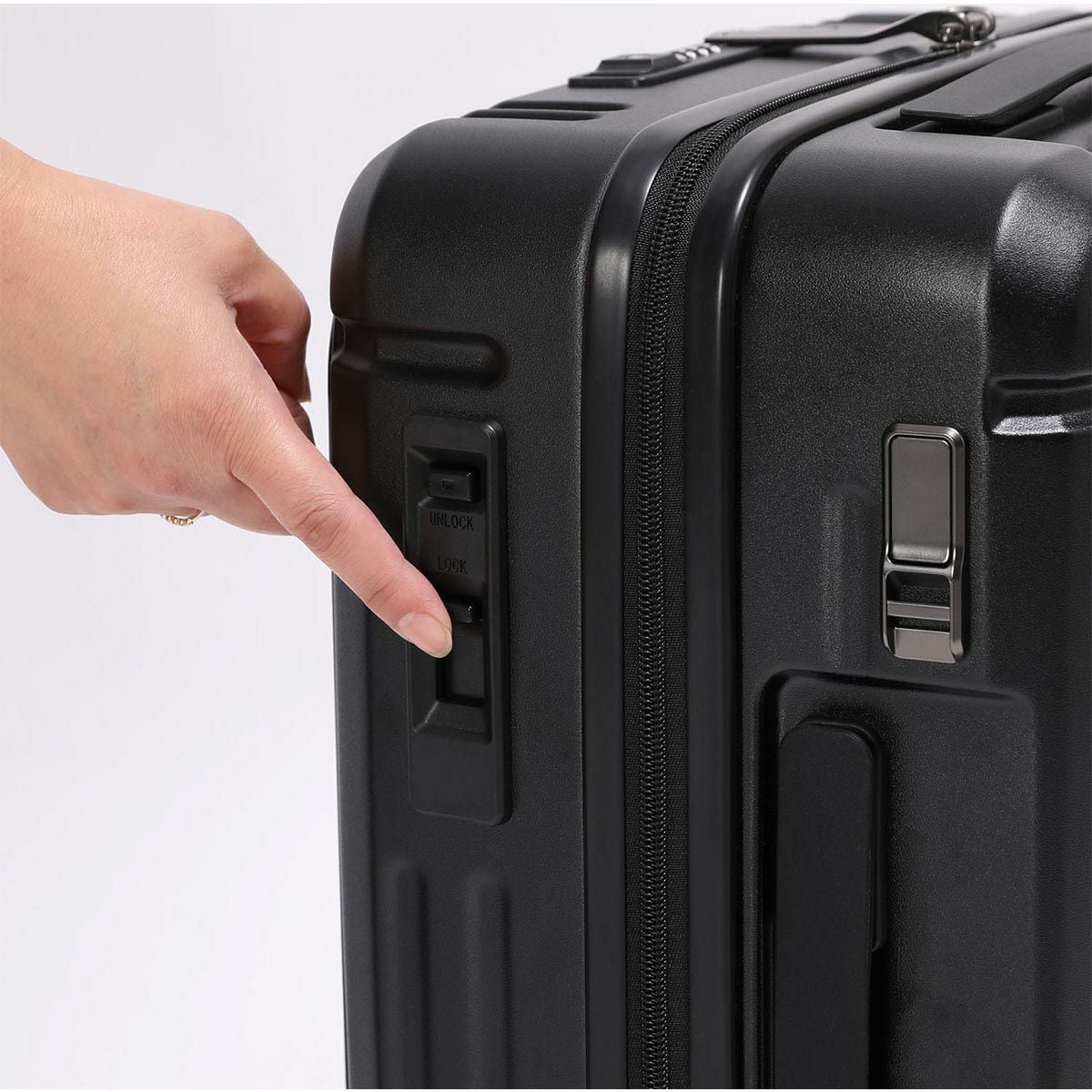 バーマス BERMAS　 INTER CITY2 PRO ワンタッチフロントオープン48c ブラック　キャリーケース 2025 春夏  詳細6