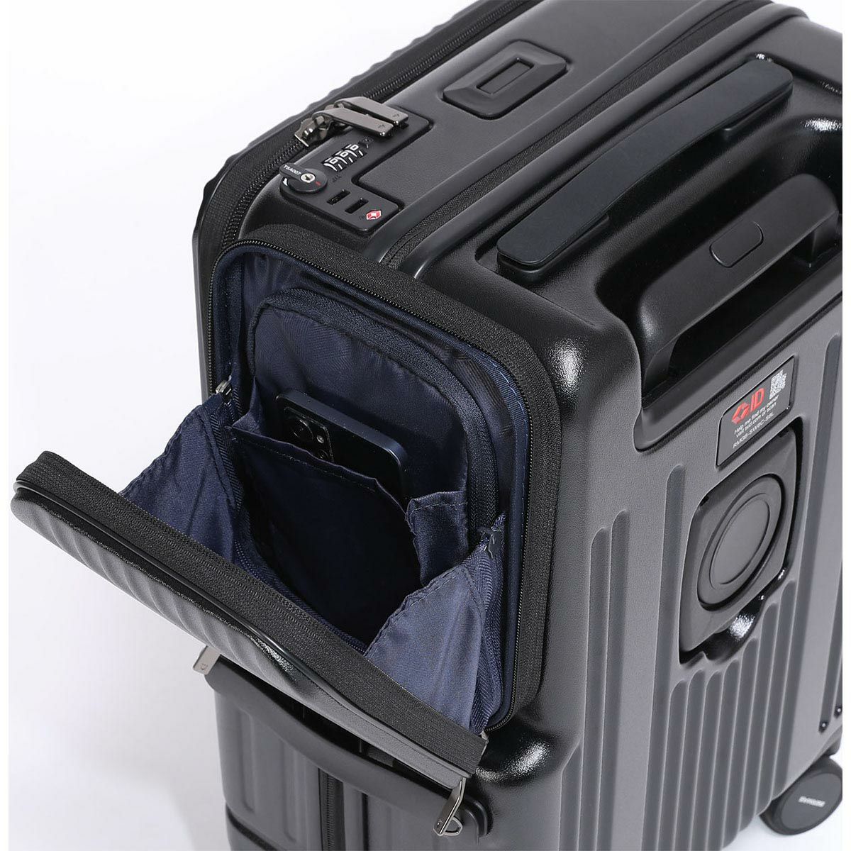 バーマス BERMAS　 EURO CITY3 サイドポケット付きフロントオープン48c　キャリーケース 2025 春夏  詳細24