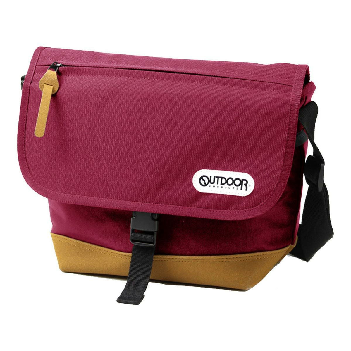 アウトドアプロダクツ OUTDOOR PRODUCTS　 底スエード調 ショルダーバッグ ワインレッド　 2022 ワインレッド（44）