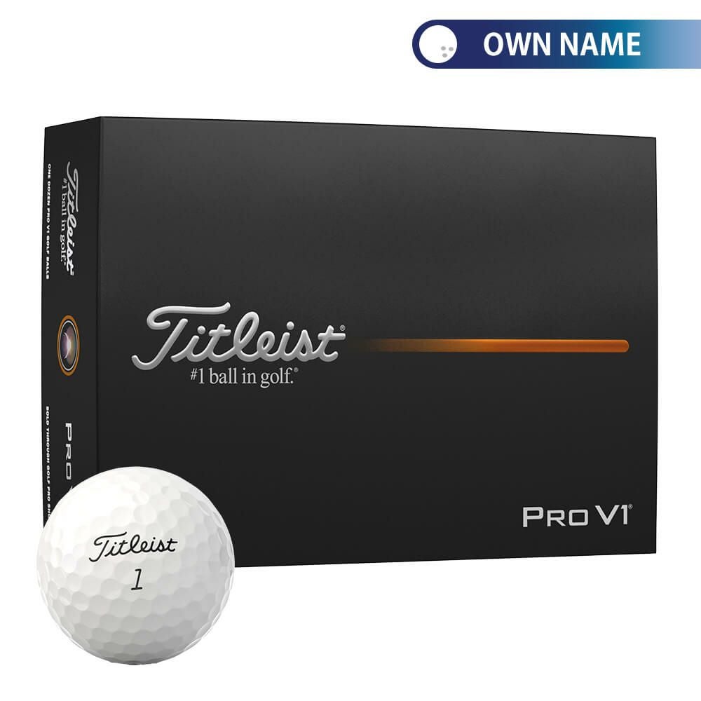 オウンネーム専用　タイトリスト　プロV1 2025年モデル　ゴルフボール　1ダース（12球入り）　ホワイト
