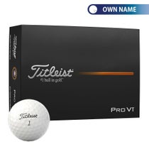 オウンネーム専用　タイトリスト　プロV1 2025年モデル　ゴルフボール　1ダース（12球入り）　ホワイト