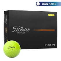 オウンネーム専用　タイトリスト　プロV1 2025年モデル　ゴルフボール　1ダース（12球入り）　イエロー