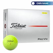 オウンネーム専用　タイトリスト　プロV1x 2025年モデル　ゴルフボール　1ダース（12球入り）　イエロー