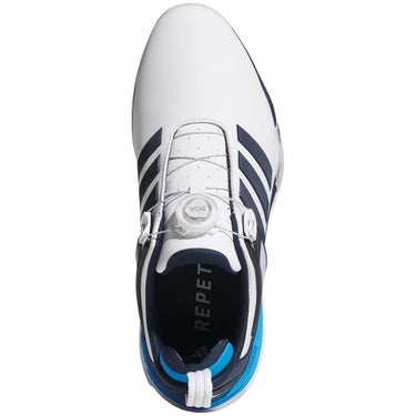 アディダス adidas　アディパワー 26 ボア　メンズ スパイクレス ゴルフシューズ OOM30 JS4139　2026年モデル ホワイト/ネイビー/ブルー 詳細2