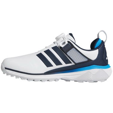 アディダス adidas　アディパワー 26 ボア　メンズ スパイクレス ゴルフシューズ OOM30 JS4139　2026年モデル ホワイト/ネイビー/ブルー 詳細4