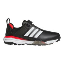 アディダス adidas　アディパワー 26 ボア　メンズ スパイクレス ゴルフシューズ OOM30 JS4141　2026年モデル ブラック/ホワイト/レッド