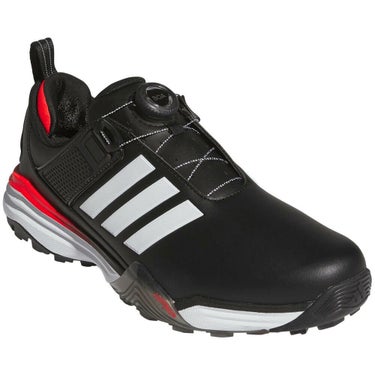 アディダス adidas　アディパワー 26 ボア　メンズ スパイクレス ゴルフシューズ OOM30 JS4141　2026年モデル ブラック/ホワイト/レッド 詳細5