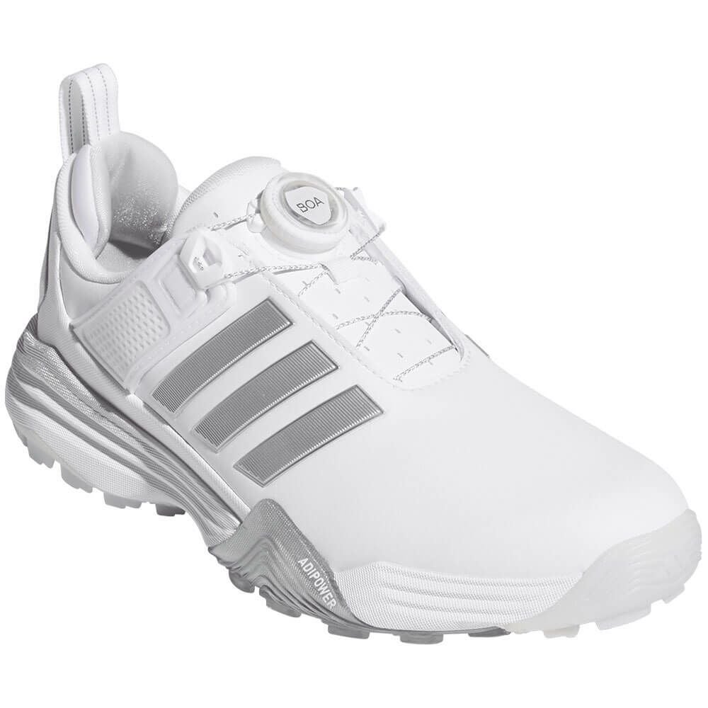 【美品】アディダス 26.5 Q44970 BOA シルバー　ゴルフシューズ アディダス adidas アディパワー 26 ボア レディース スパイクレス
