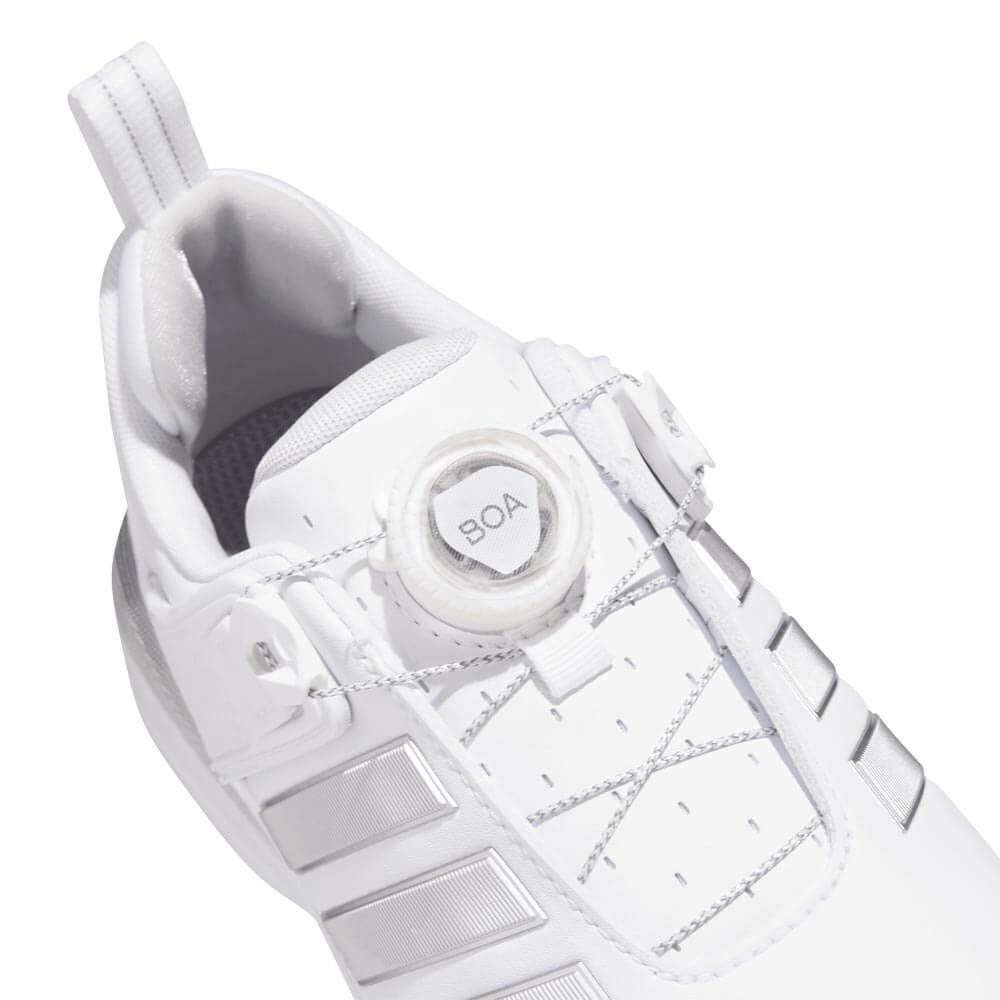 アディダス adidas　アディパワー 26 ボア　レディース スパイクレス ゴルフシューズ OPJ12 JP8385　2026年モデル ホワイト/シルバー/グレー 詳細7