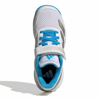 アディダス adidas　コートフラッシュ フックアンドループキッズ Courtflash Hook-and-Loop テニス シューズ JP6686 ホワイト 詳細3