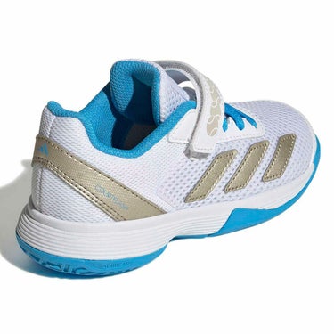 アディダス adidas　コートフラッシュ フックアンドループキッズ Courtflash Hook-and-Loop テニス シューズ JP6686 ホワイト 詳細7