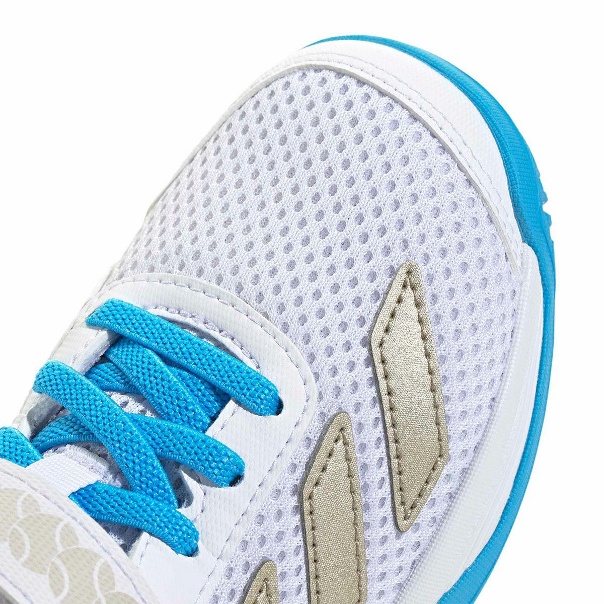 アディダス adidas　コートフラッシュ フックアンドループキッズ Courtflash Hook-and-Loop テニス シューズ JP6686 ホワイト 詳細8