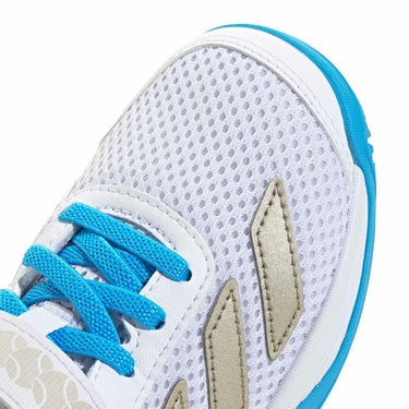 アディダス adidas　コートフラッシュ フックアンドループキッズ Courtflash Hook-and-Loop テニス シューズ JP6686 ホワイト 詳細8