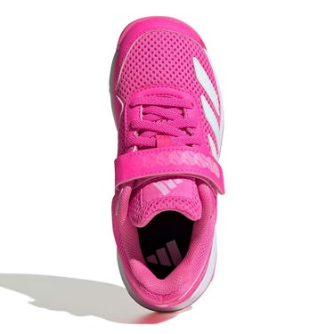 アディダス adidas　コートフラッシュ フックアンドループ キッズ Courtflash Hook-and-Loop テニス シューズ JR4428 ピンク 詳細3