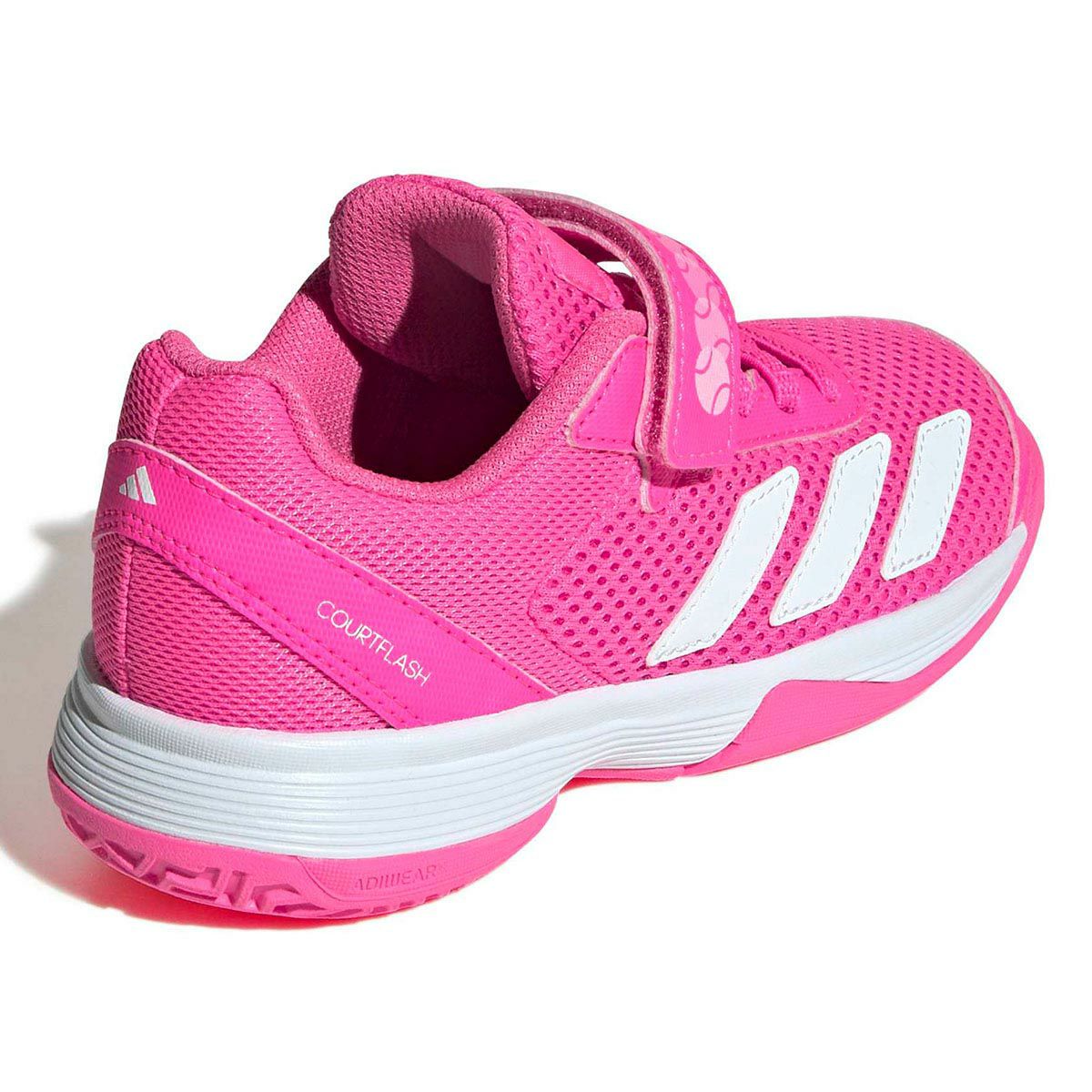 アディダス adidas　コートフラッシュ フックアンドループ キッズ Courtflash Hook-and-Loop テニス シューズ JR4428 ピンク 詳細7