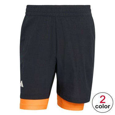 アディダス adidas　メンズ テニス クライマクール ショーツ ＆ インナーショーツ セット ゲームパンツ DAY88