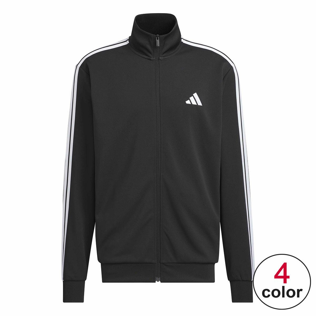 アディダス adidas　メンズ スリーストライプス レギュラーフィット ダブルニット トラックトップ トレーニングシャツ DH100