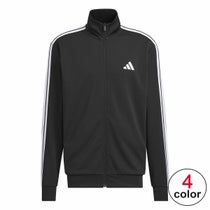 アディダス adidas メンズ スリーストライプス レギュラーフィット ダブルニット トラックトップ トレーニングシャツ DH100
