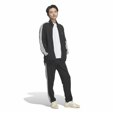 アディダス adidas　メンズ スリーストライプス レギュラーフィット ダブルニット トラックトップ トレーニングシャツ DH100 詳細5