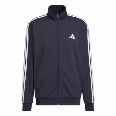 アディダス adidas　メンズ スリーストライプス レギュラーフィット ダブルニット トラックトップ トレーニングシャツ DH100 詳細7