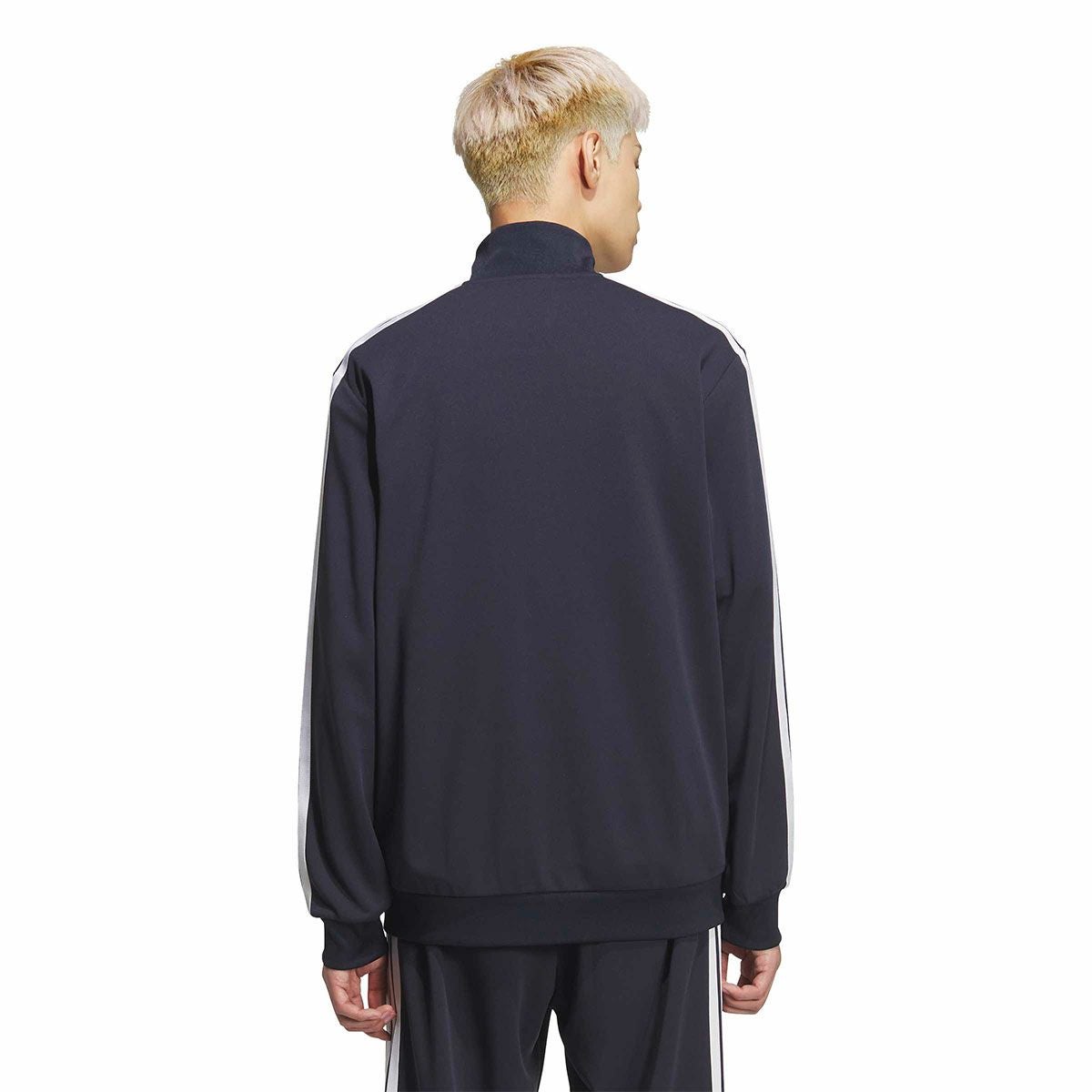 アディダス adidas　メンズ スリーストライプス レギュラーフィット ダブルニット トラックトップ トレーニングシャツ DH100 詳細9