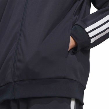 アディダス adidas　メンズ スリーストライプス レギュラーフィット ダブルニット トラックトップ トレーニングシャツ DH100 詳細11