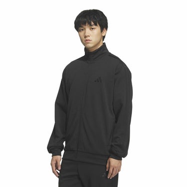 アディダス adidas　メンズ スリーストライプス レギュラーフィット ダブルニット トラックトップ トレーニングシャツ DH100 詳細18