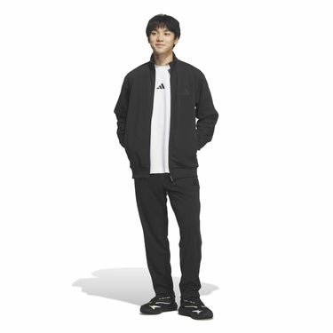 アディダス adidas　メンズ スリーストライプス レギュラーフィット ダブルニット トラックトップ トレーニングシャツ DH100 詳細20