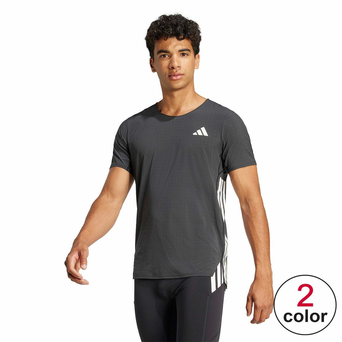 アディダス adidas　メンズ アディゼロ ランニング 半袖Tシャツ JOM26