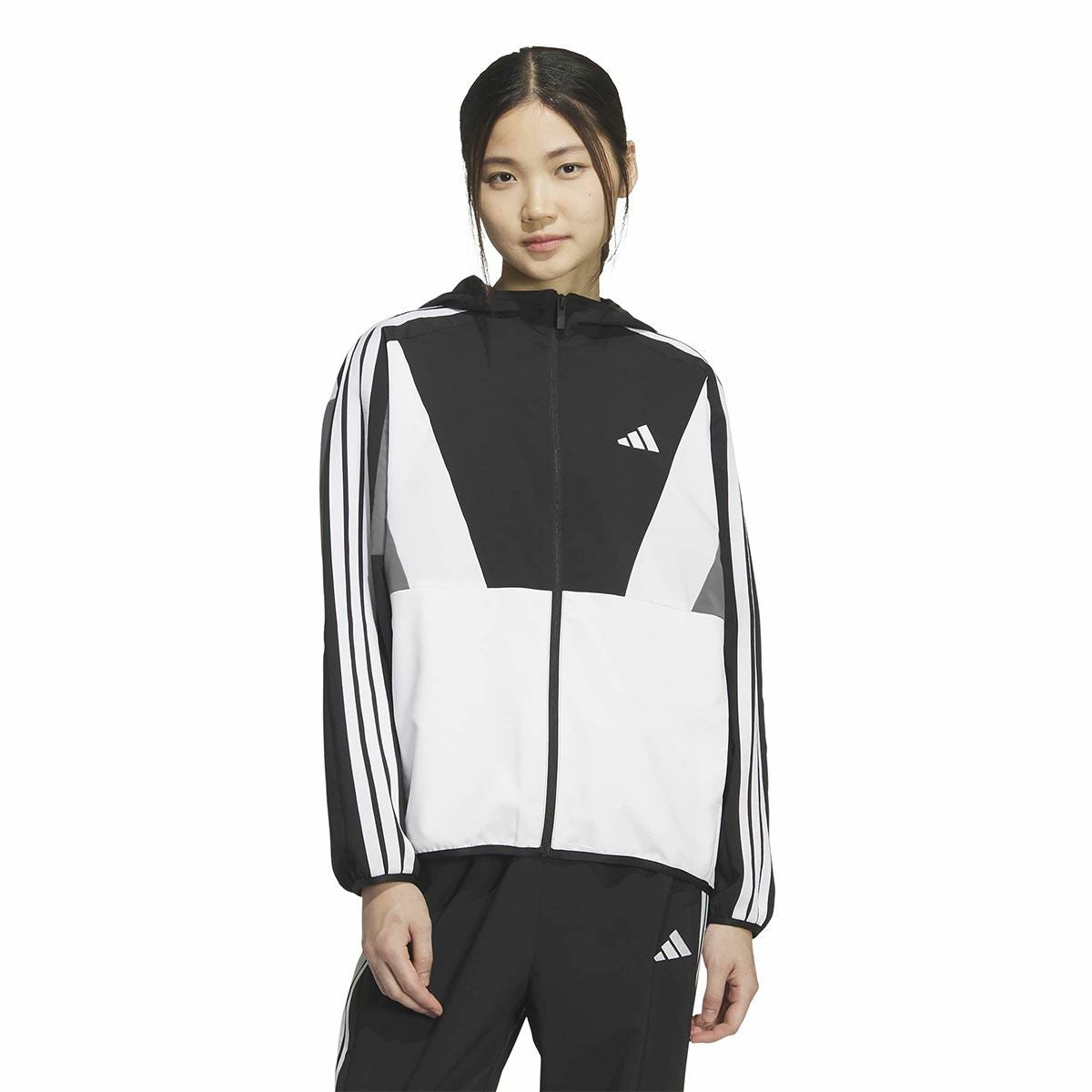 アディダス adidas　レディース W TEAM クロスジャケット ウインドシャツ WK430 詳細3