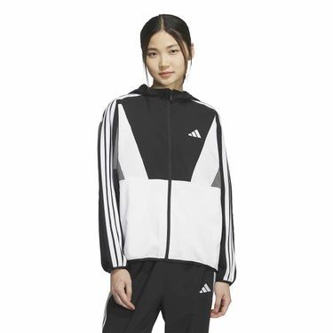 アディダス adidas　レディース W TEAM クロスジャケット ウインドシャツ WK430 詳細3