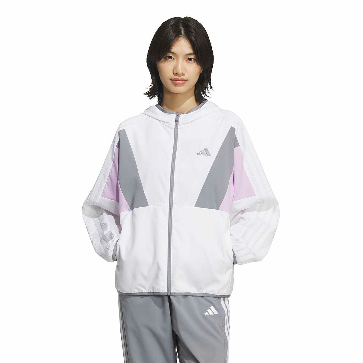 アディダス adidas　レディース W TEAM クロスジャケット ウインドシャツ WK430 詳細13