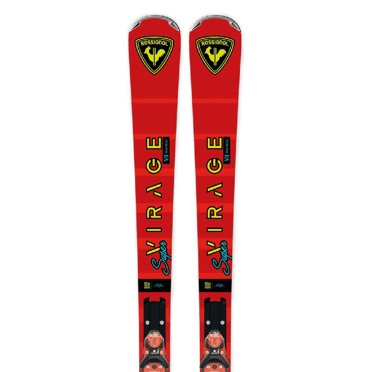 ロシニョール ROSSIGNOL SUPER VIRAGE VII OVERSIZE KONECT + NX 12 KONECT GW B80 BLACK HOT RED スーパー ヴィラージュ VII オーバーサイズ KONECT スキー板 ビンディングセット 2025-2026