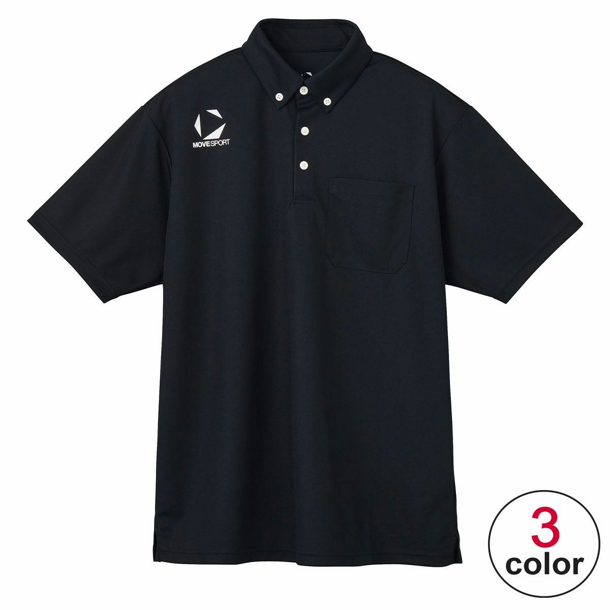 ムーブスポーツ MOVESPORT　ボタンダウンポロシャツ ST5SHST1M 2020年モデル 詳細1