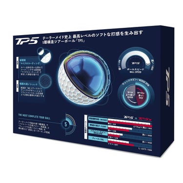 テーラーメイド　TP5 2026年モデル ゴルフボール　1ダース（12球入り）　ホワイト ホワイト 詳細5