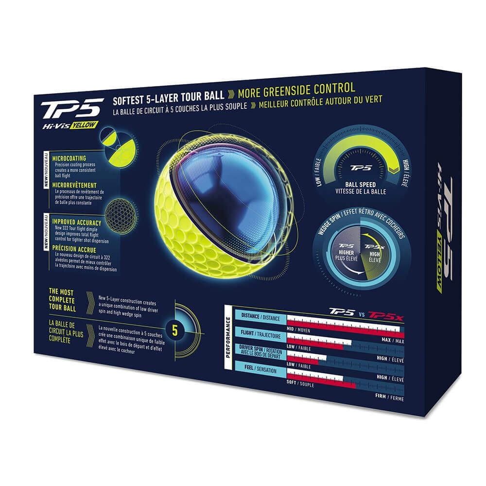 テーラーメイド　TP5 2026年モデル ゴルフボール　1ダース（12球入り）　イエロー イエロー 詳細5