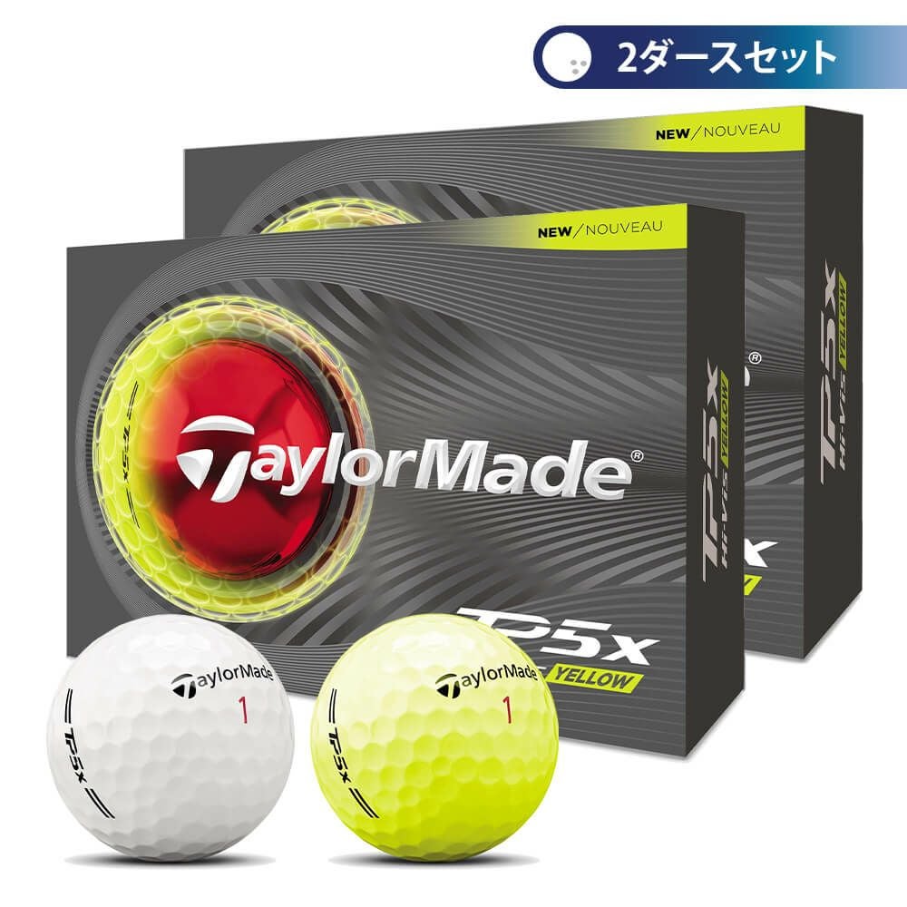 テーラーメイド　TP5x 2026年モデル ゴルフボール　2ダースセット （12球入り×2箱）